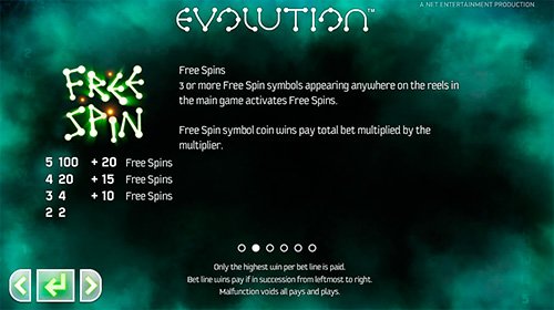 Играть игровой автомат Эволюция бесплатно без регистрации
