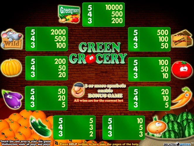 Играть игровой автомат Greengrocery бесплатно без регистрации